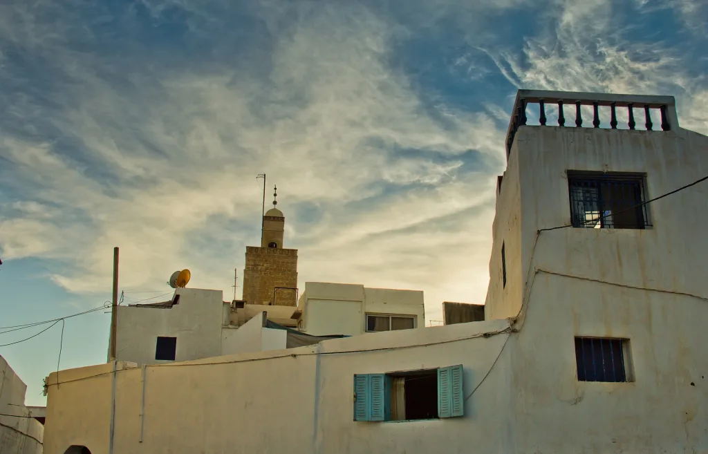 Blue-and-white lanes of the Kasbah of the Udayas, Rabat
