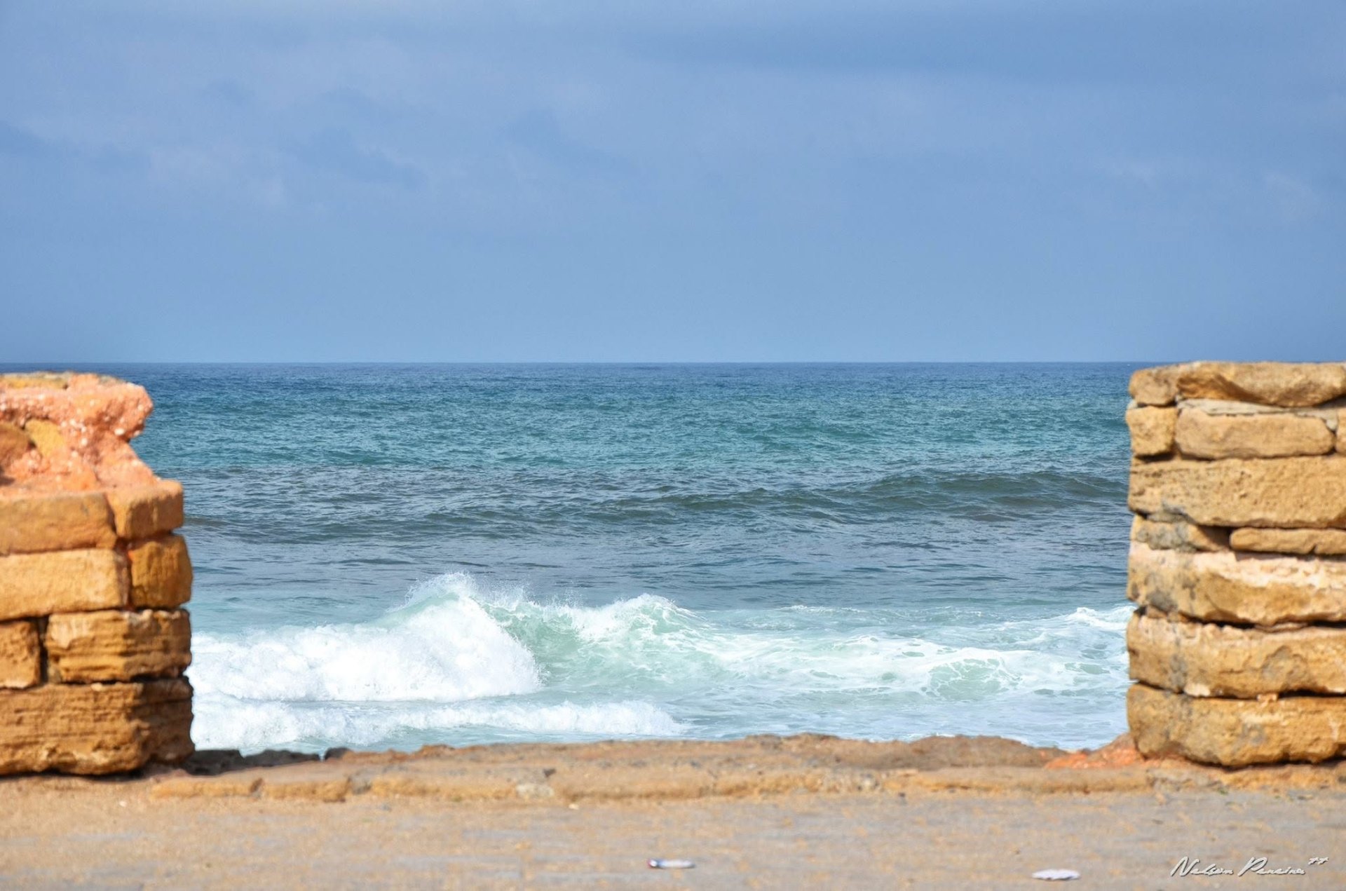Atlantic waves seen from the Kasbah of the Udayas