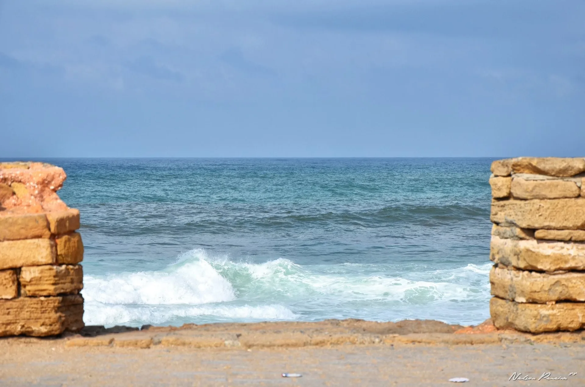 Atlantic waves seen from the Kasbah of the Udayas