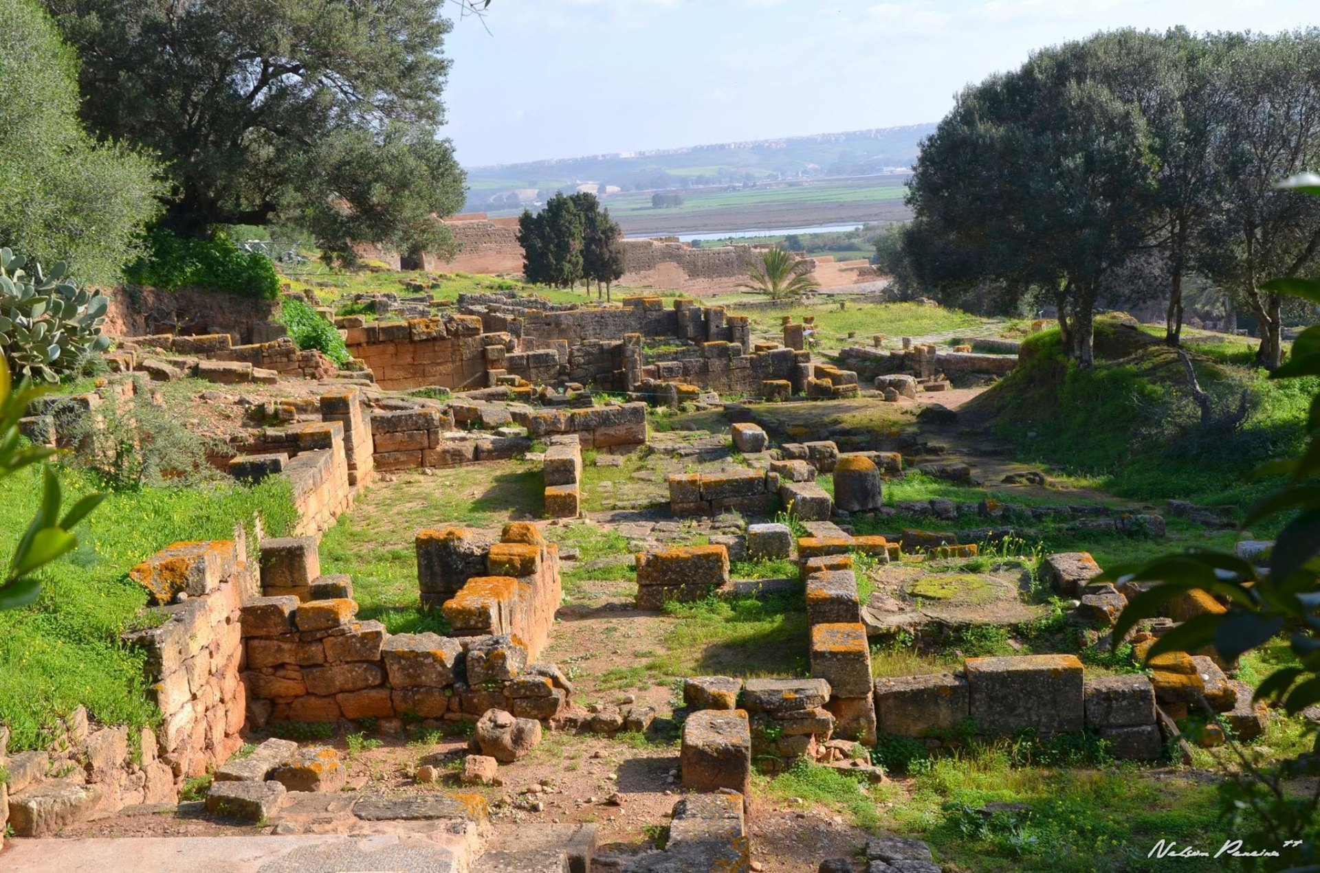 Ruins of Sala Colonia with the valley beyond