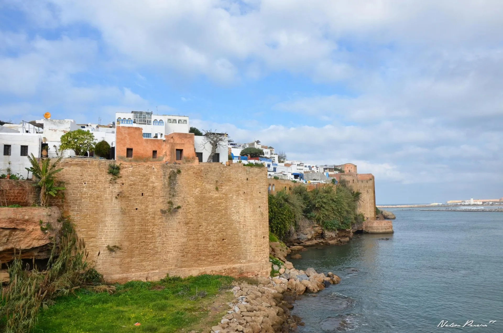 Kasbah walls above the Bou Regreg river