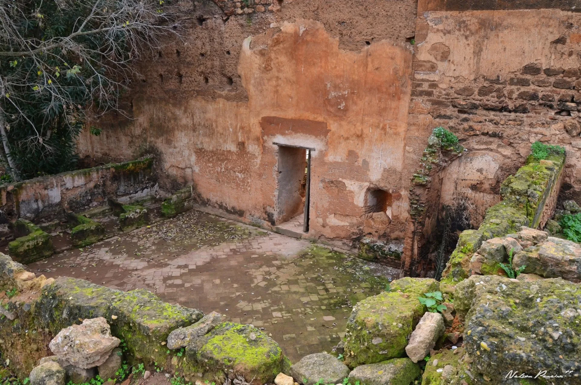 Old doorway in the Chellah ruins
