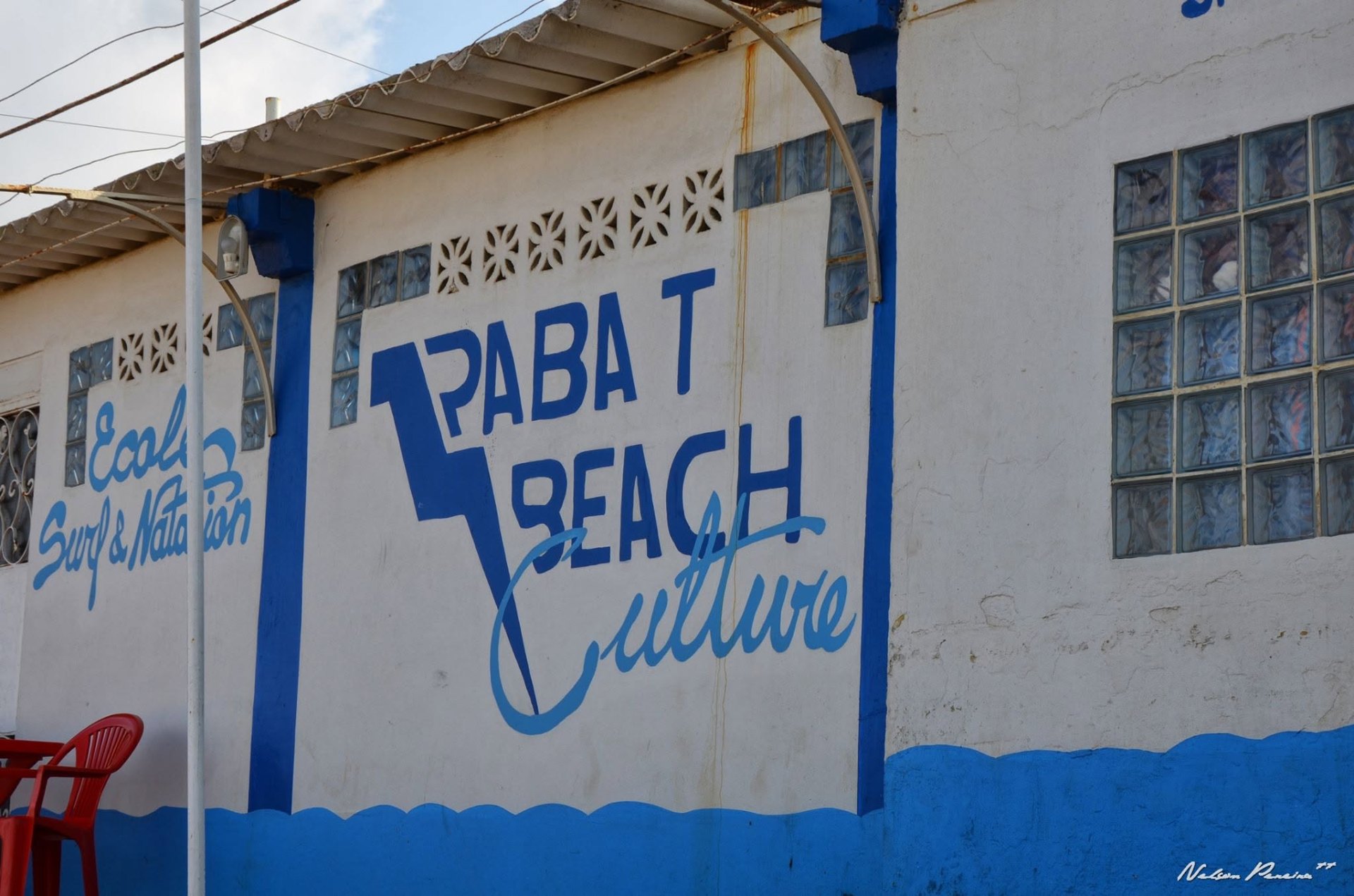 Rabat Beach Culture mural near the Kasbah