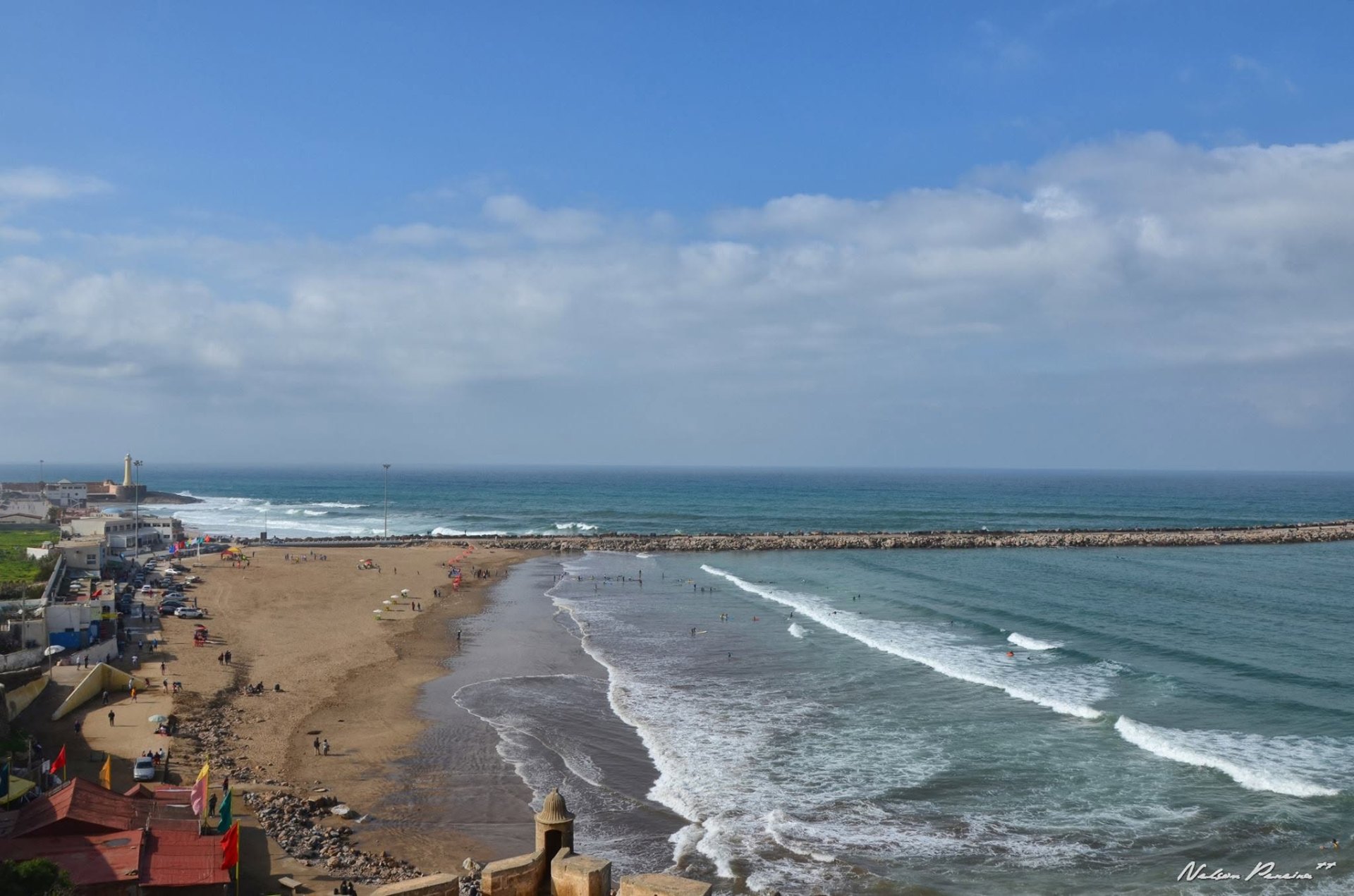 Rabat beach and the Atlantic from the Kasbah