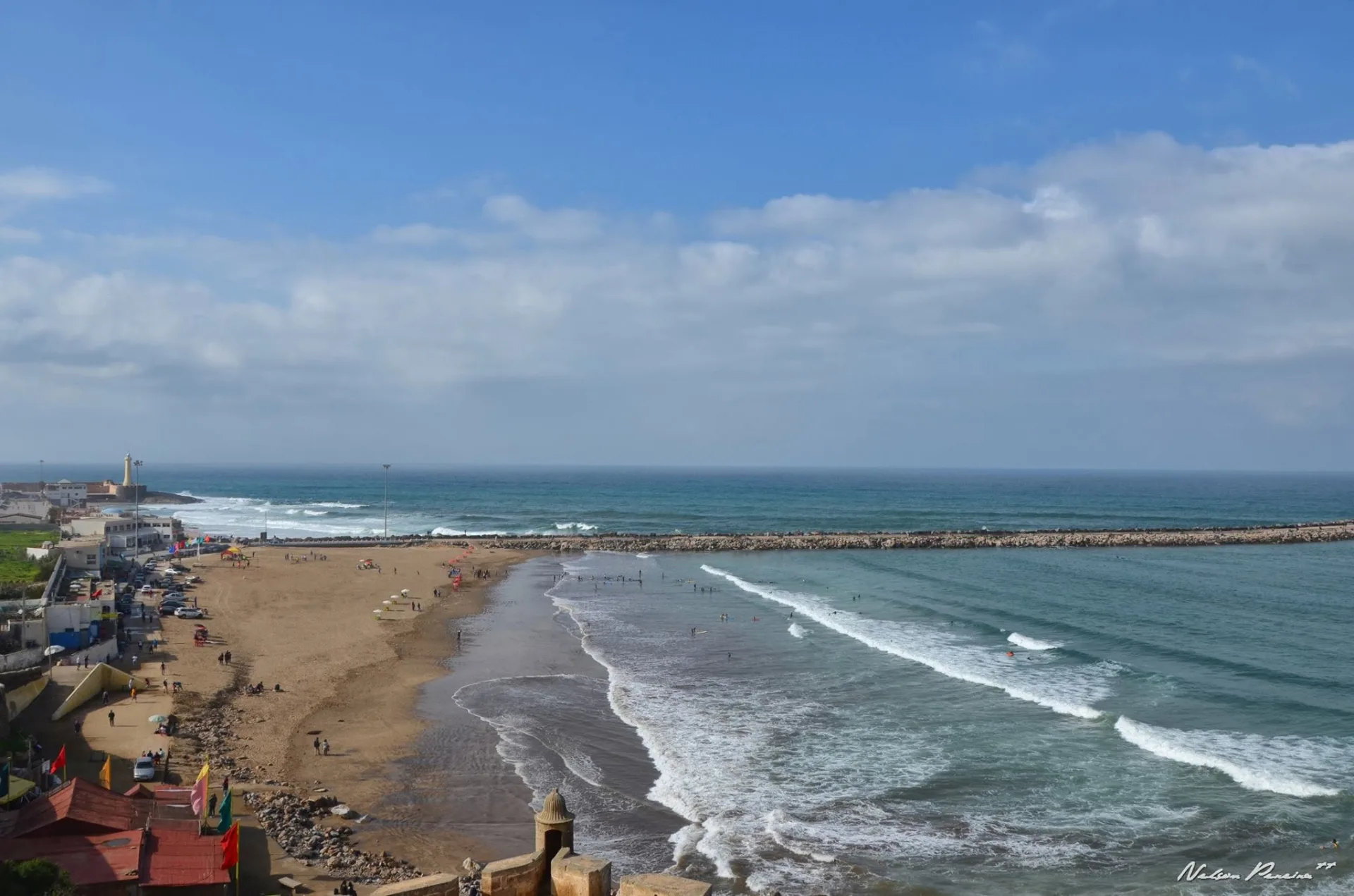Rabat beach and the Atlantic from the Kasbah