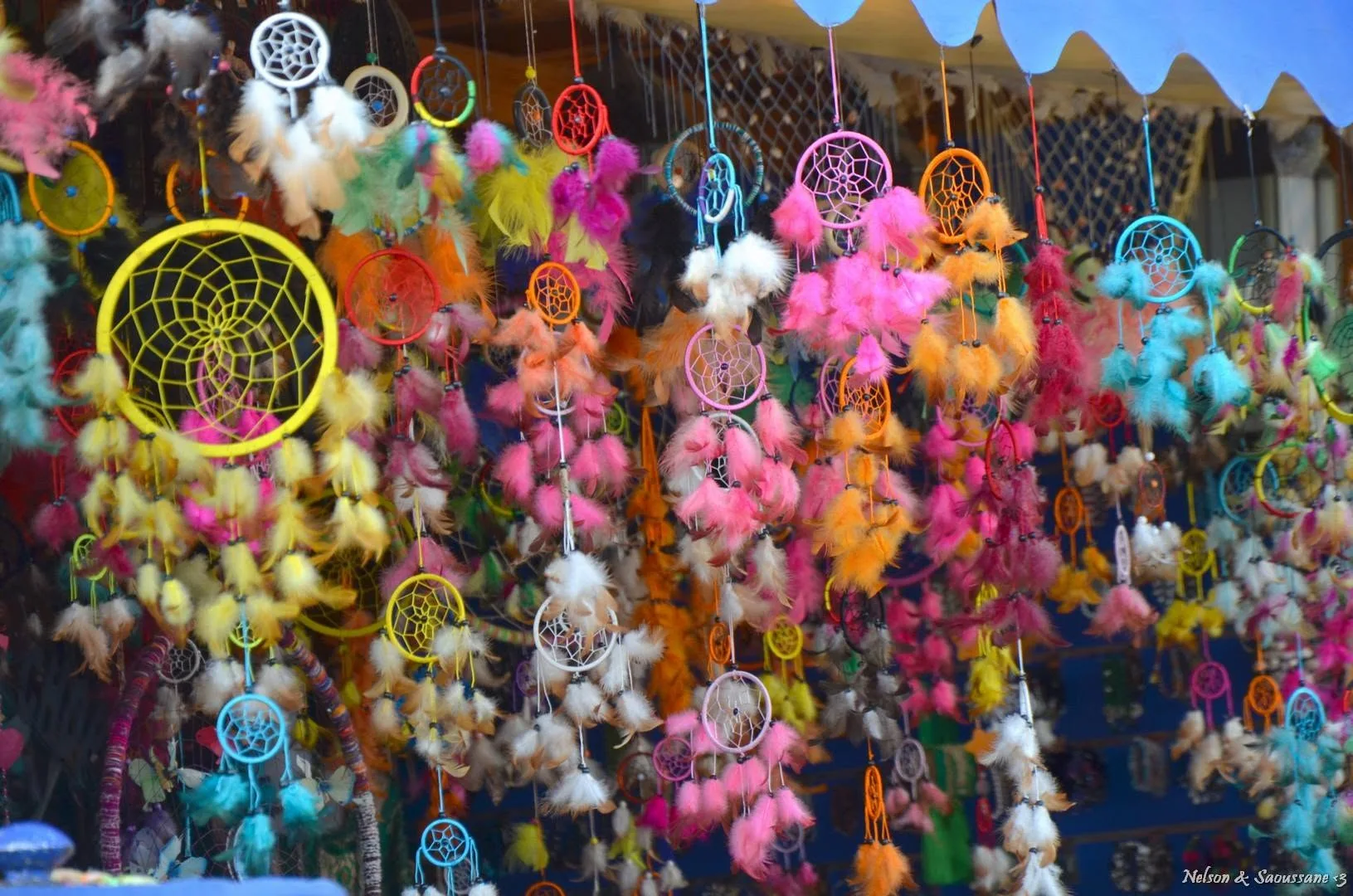 Dreamcatchers for sale in the medina